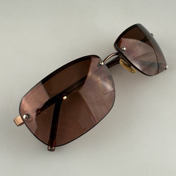 Coach Sunglasses mod. Bleecker S322 Burgundy Rimless Vintage SCRATCHED main image 4
